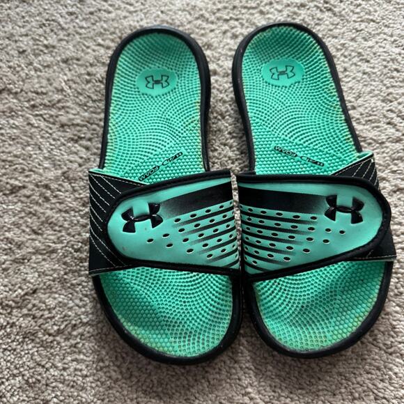 UA Under Armour Adjustable Strap Slides Sandals Open Toe Women's Size 7 - Picture 2 of 10